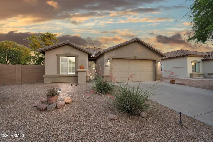 Twilight front of house