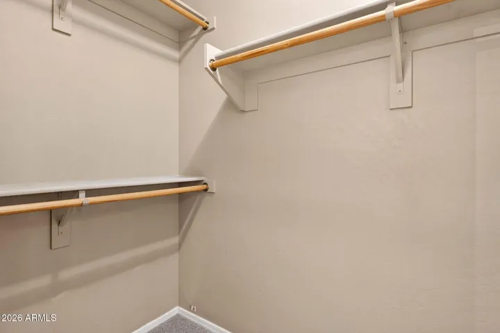 Walk in master closet
