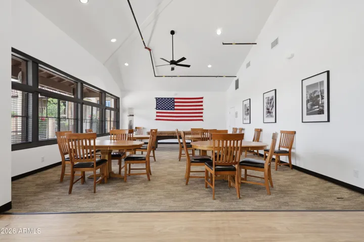 Billiards and gathering space.