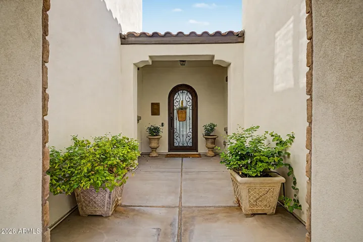 Front courtyard entry