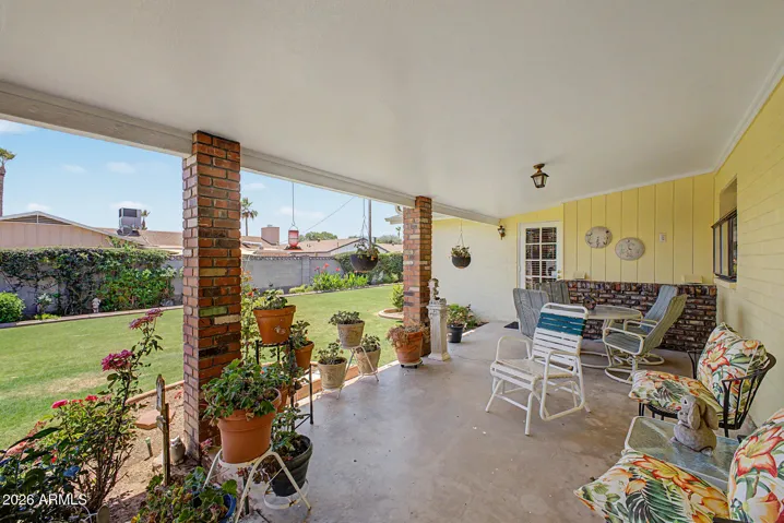 Extra large covered patio