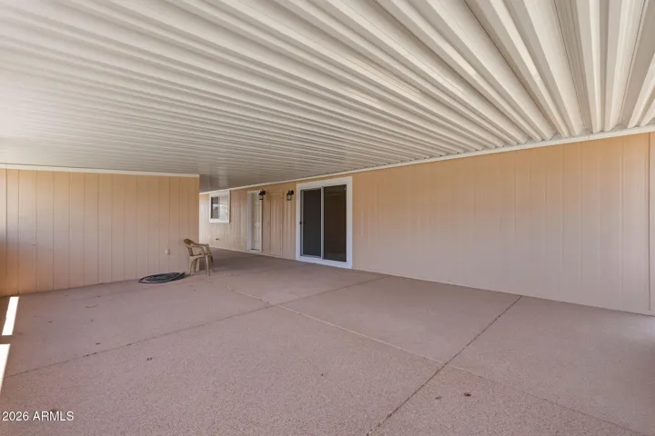 Covered back patio