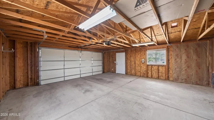 Inside garage