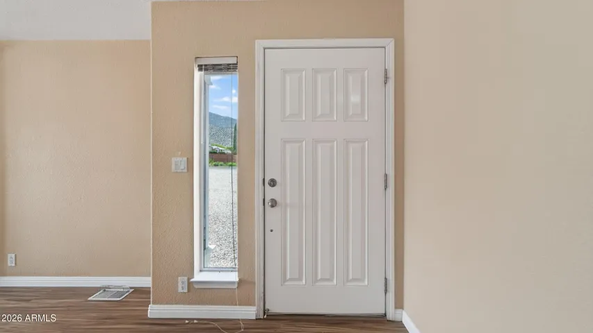 Front door from entrance