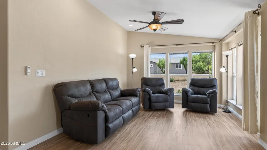 Great room in front of house
