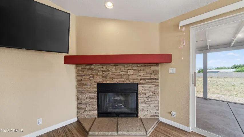 Fireplace in living room