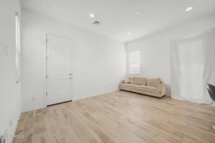 Next Gen suite living room with access to private yard