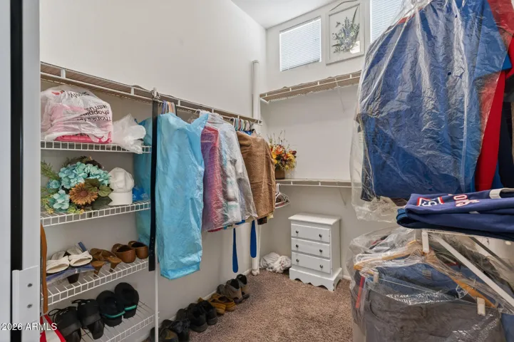There's lots of space to store your favorite fashions.