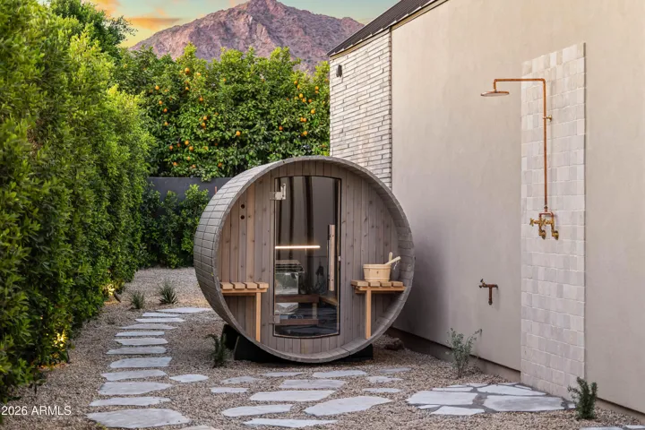Outdoor Sauna and Shower