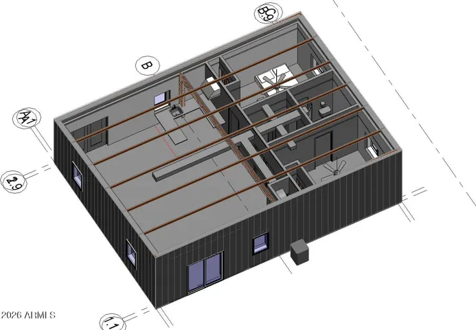 Prelim Plans for Building Conversion - 2 Bed Casita