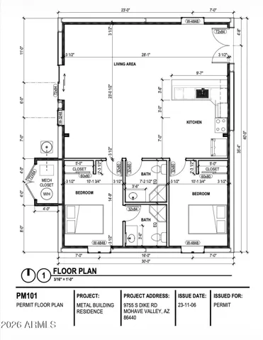 Prelim Plans for Building Conversion - 2 Bed Casita