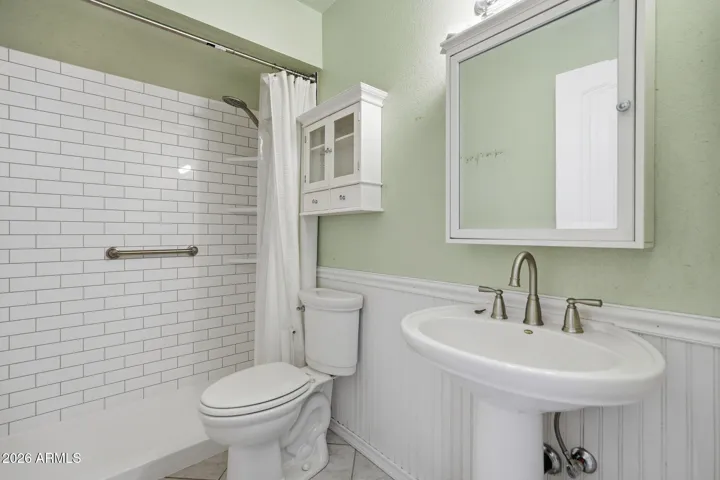 Shower recently remodeled