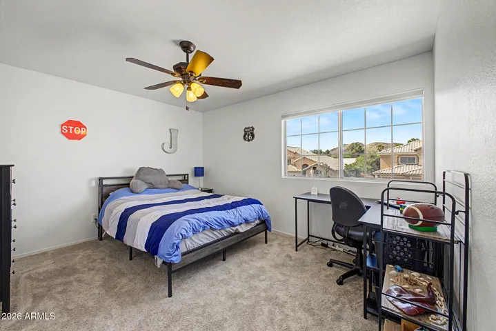 Spacious secondary bedrooms