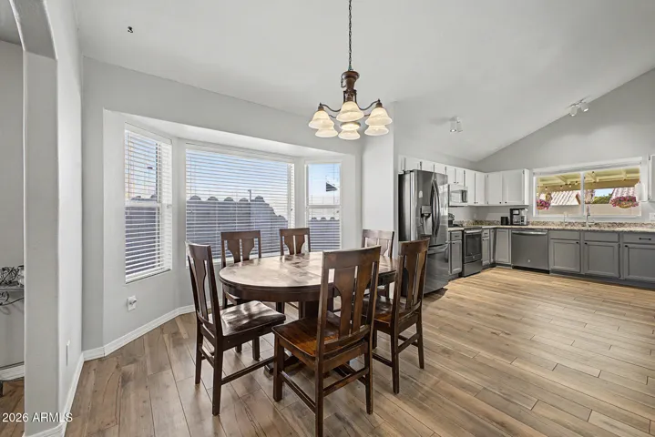 Multiple dining areas!