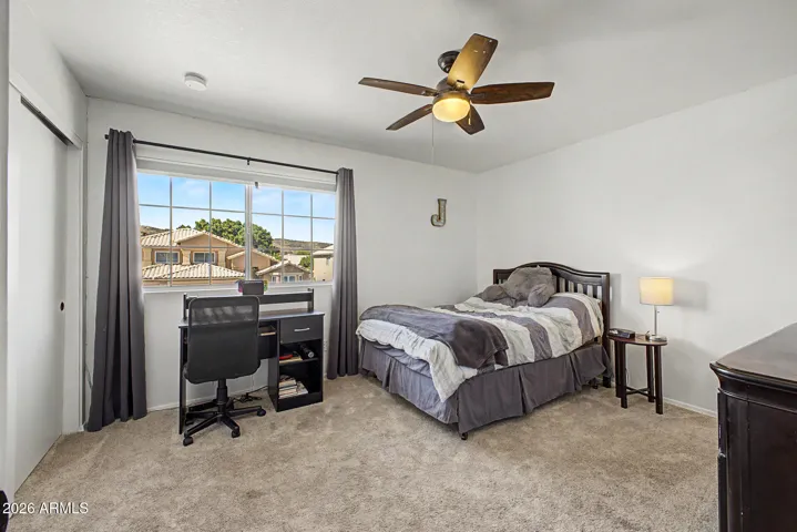 Spacious secondary bedrooms