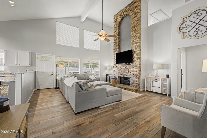 Soaring ceilings and an open concept