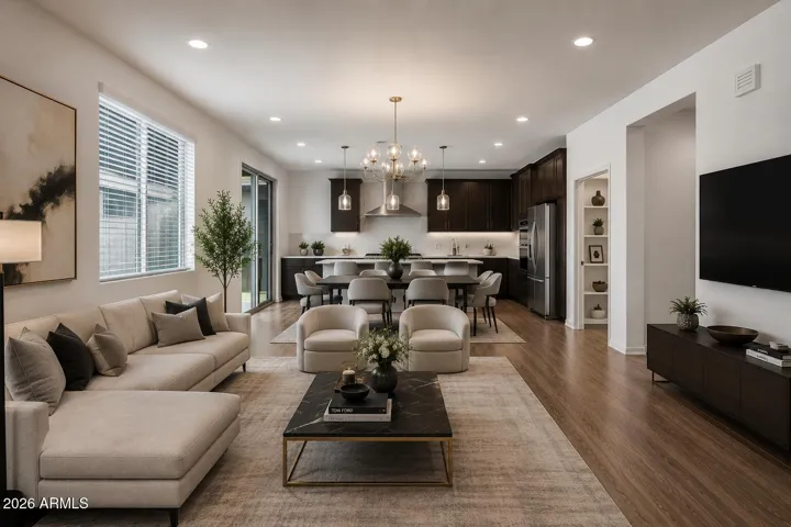 Virtual Staged living room