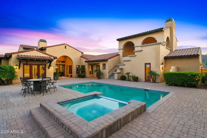 Private backyard retreat.