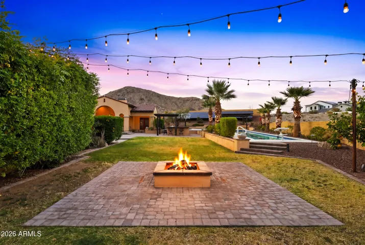 Outdoor fire pit area perfect for relaxing evenings.