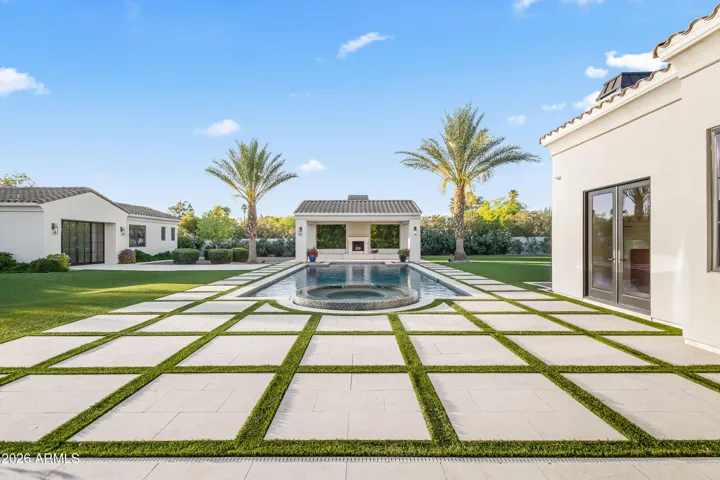 Custom heated pool and spa
