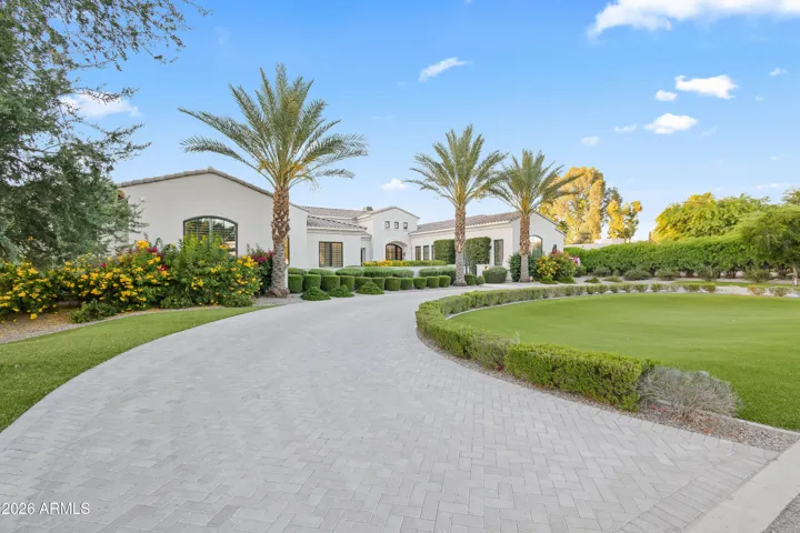 Front Exterior and circular driveway