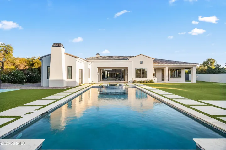 Custom heated pool and spa