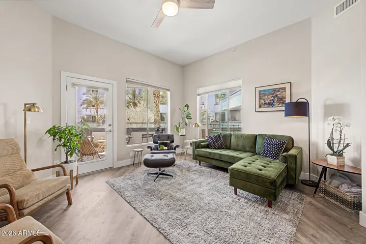 Spacious and open living area