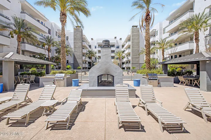 Deck chairs for resort like pool area