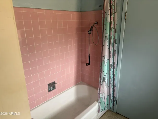 Rear bathroom shower