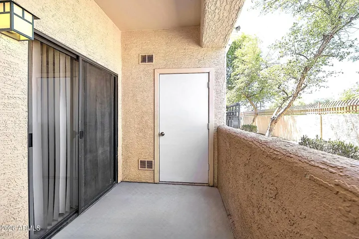 Patio storage closet