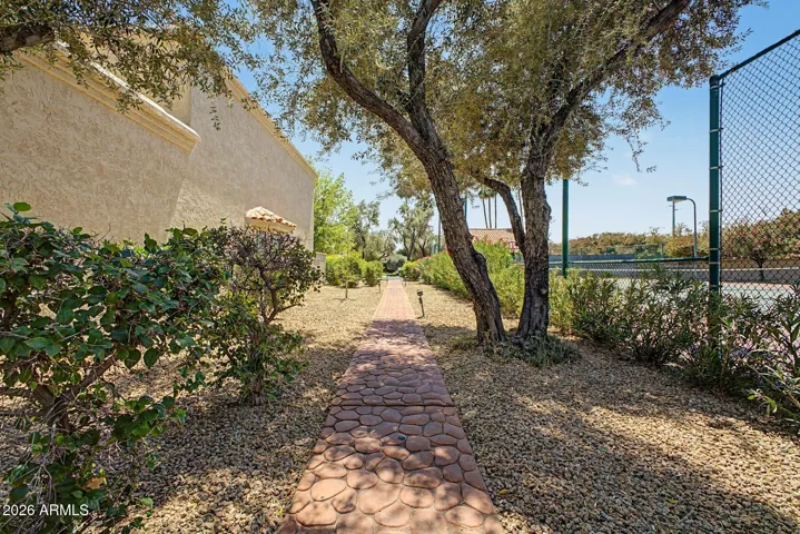 Walk Path to Pool and Tennis Court