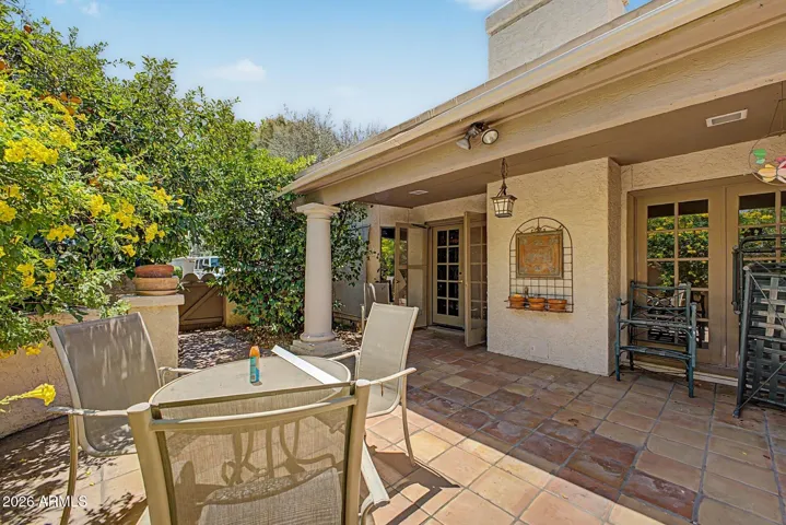 Large Private Covered Patio