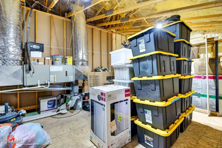 265sqft structurally engineered storage room above garage
