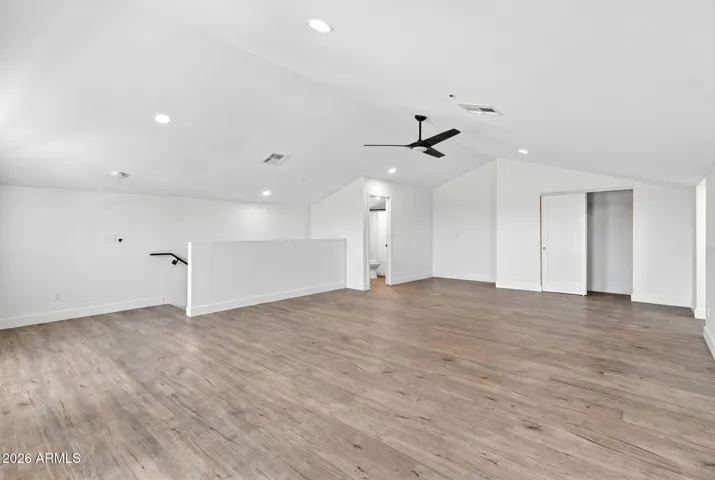 Loft with full bath and closet