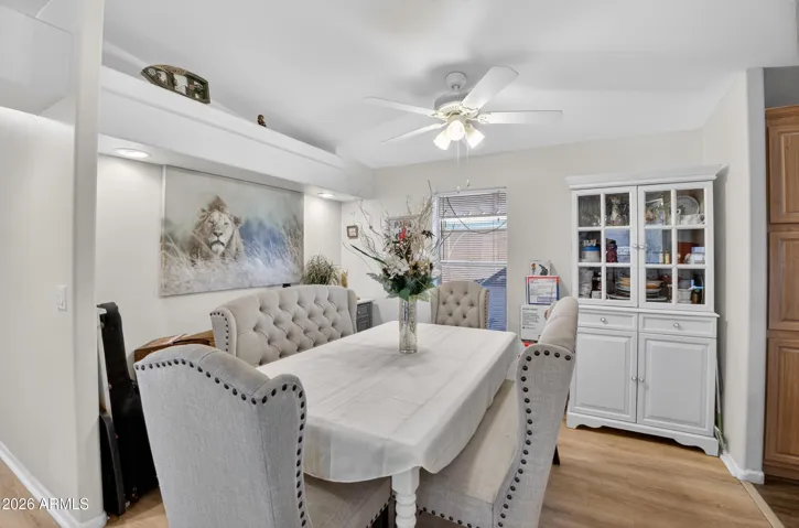 Formal Dining Area right off of kitchen and living room
