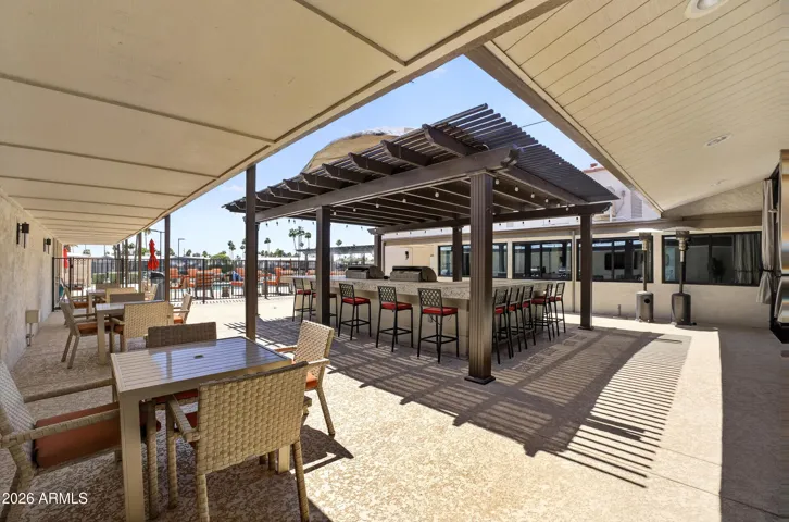 BBQ Grill area and plenty of seating!