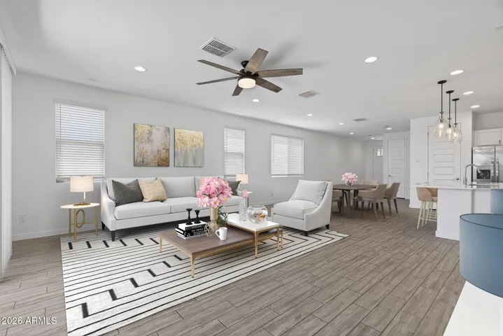 This photo shows virtual staging added