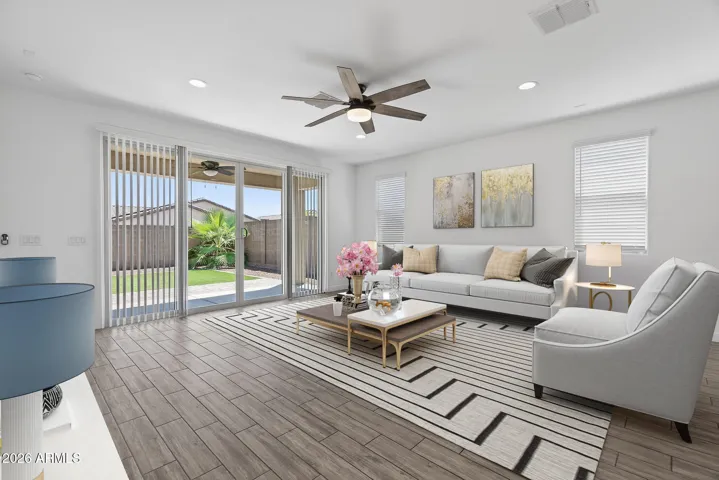 This photo shows virtual staging added