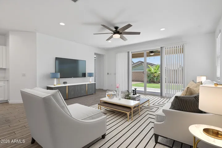This photo shows virtual staging added