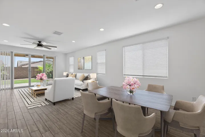 This photo shows virtual staging added