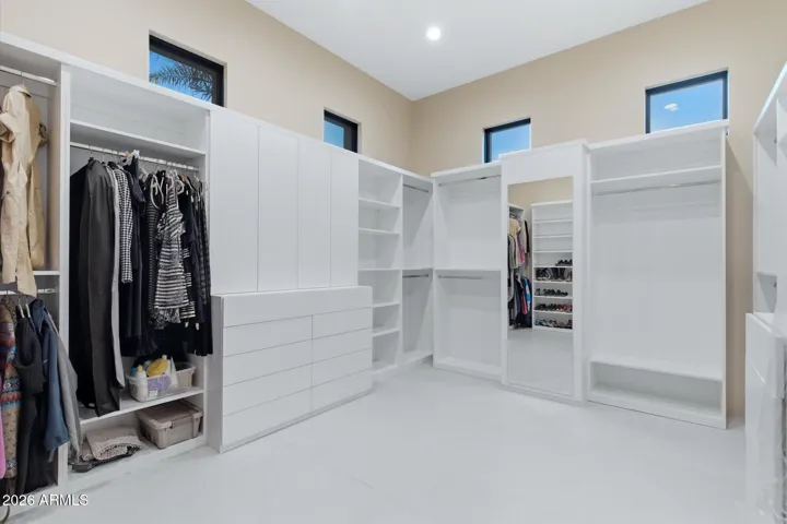 “Enjoy the convenience of two expansive walk-in closets, thoughtfully designed to provide generous space and seamless organization.”
