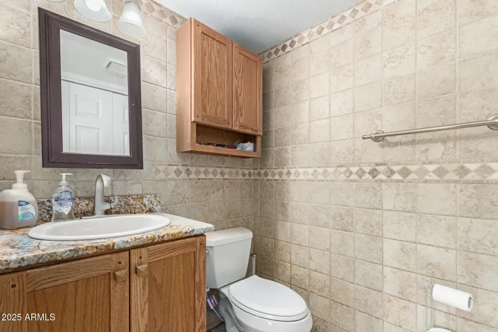 Downstairs powder room