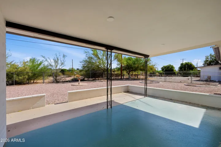 Back patio