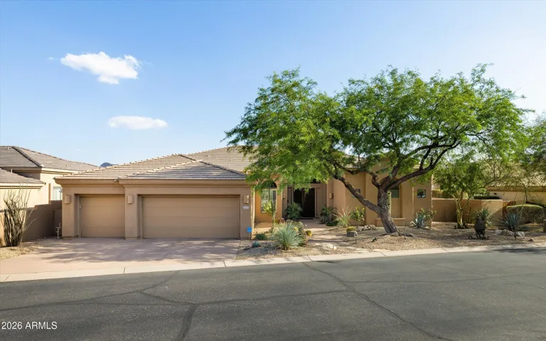 This home includes a 3 car garage with epoxy flooring, cabinetry and shelving.