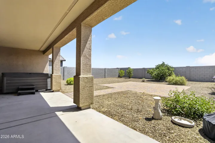 Private backyard