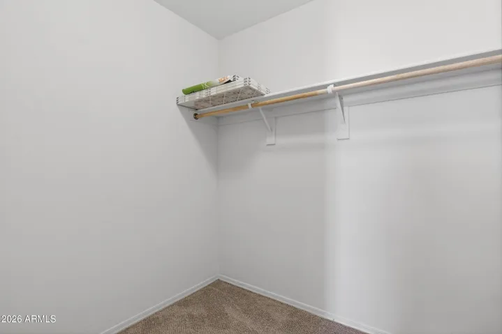 walk in closet in 2nd bedroom
