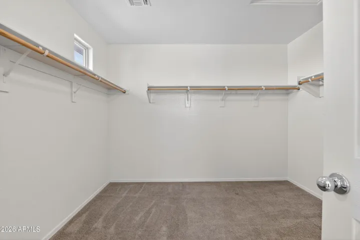 Huge primary walk-in closet