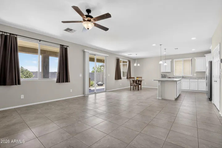 Open concept family room