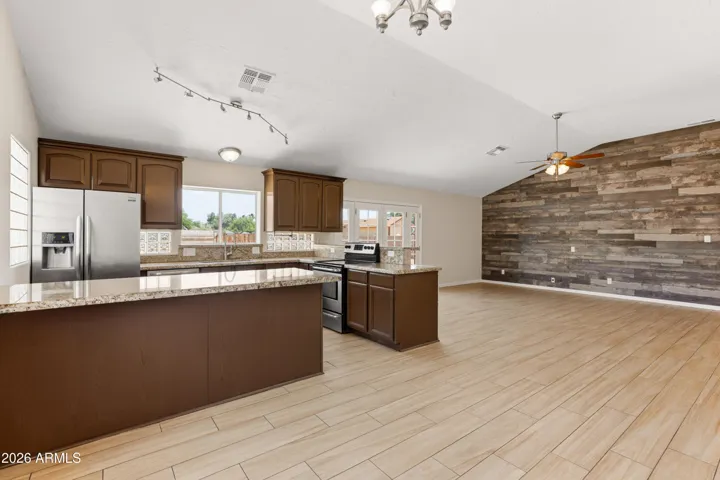 Kitchen and living space
