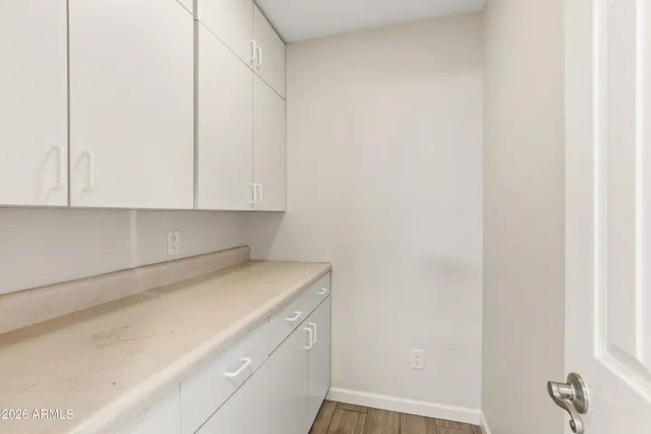 Storage area off dining room